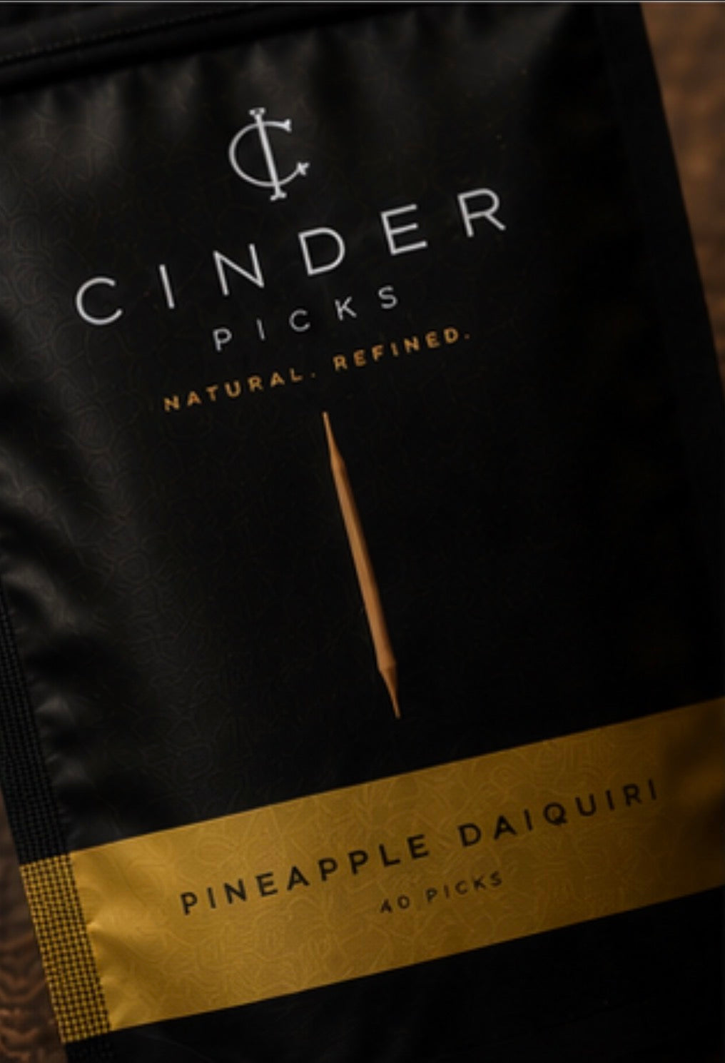 Cinder Picks Pineapple Daiquiri packaging with brand name and product details.